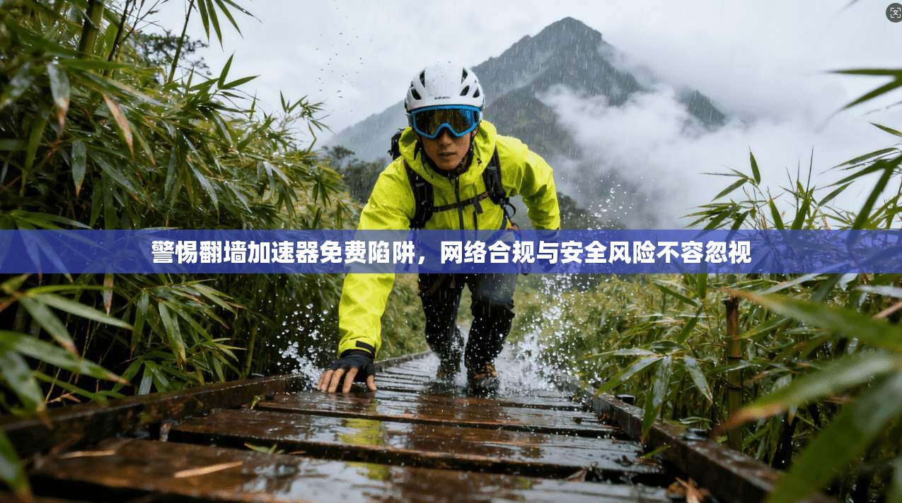 警惕翻墙加速器免费陷阱，网络合规与安全风险不容忽视