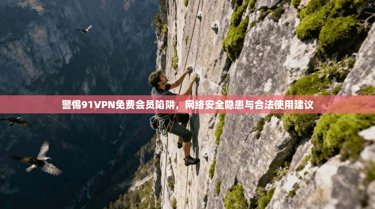 警惕91VPN免费会员陷阱，网络安全隐患与合法使用建议