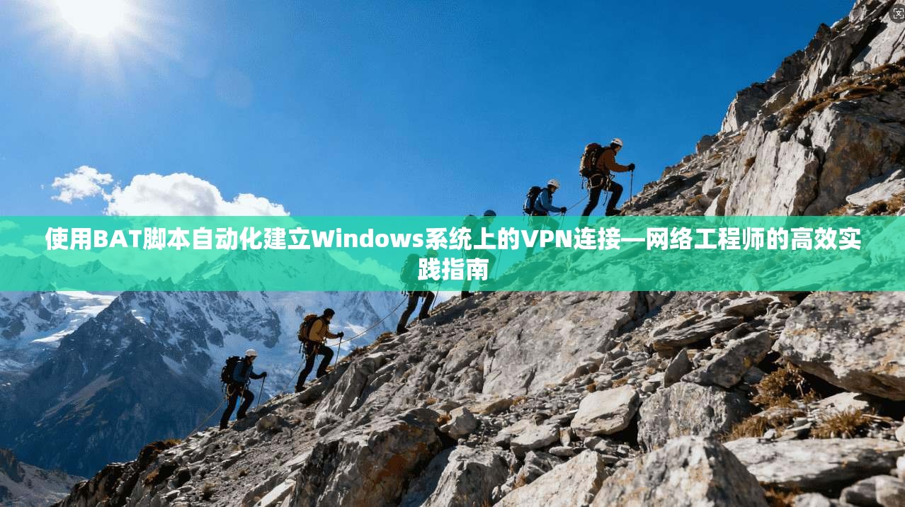 使用BAT脚本自动化建立Windows系统上的VPN连接—网络工程师的高效实践指南