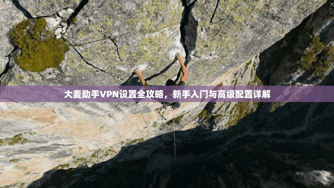 大麦助手VPN设置全攻略，新手入门与高级配置详解