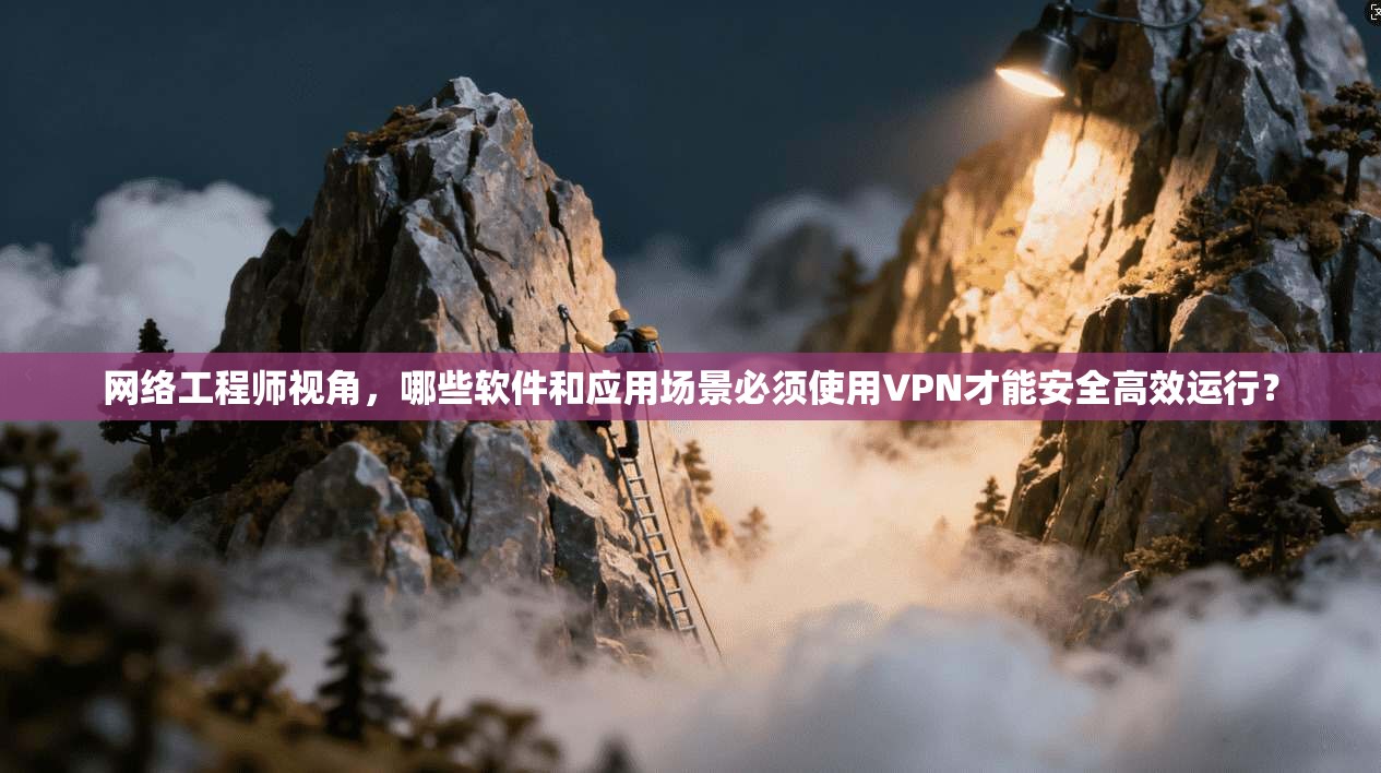 网络工程师视角，哪些软件和应用场景必须使用VPN才能安全高效运行？