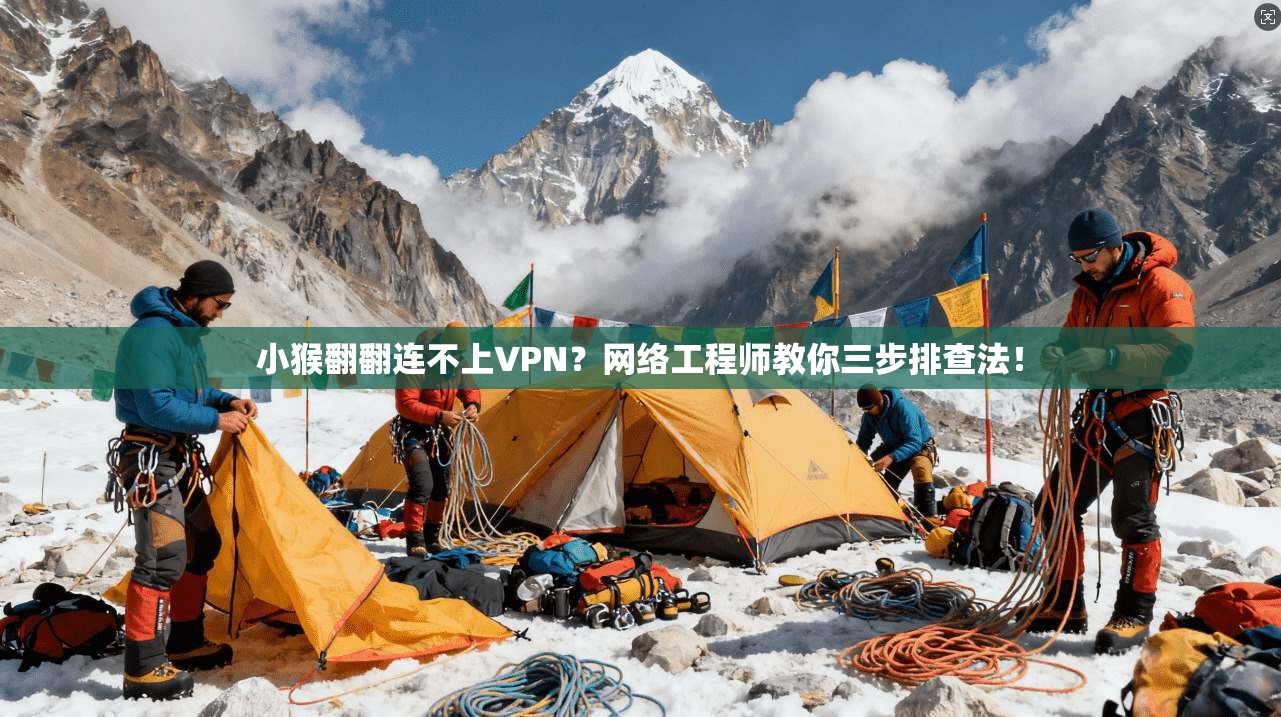 小猴翻翻连不上VPN？网络工程师教你三步排查法！