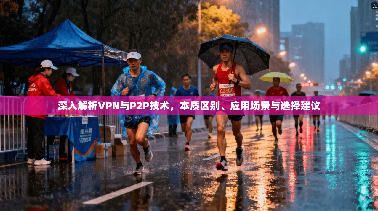 深入解析VPN与P2P技术，本质区别、应用场景与选择建议