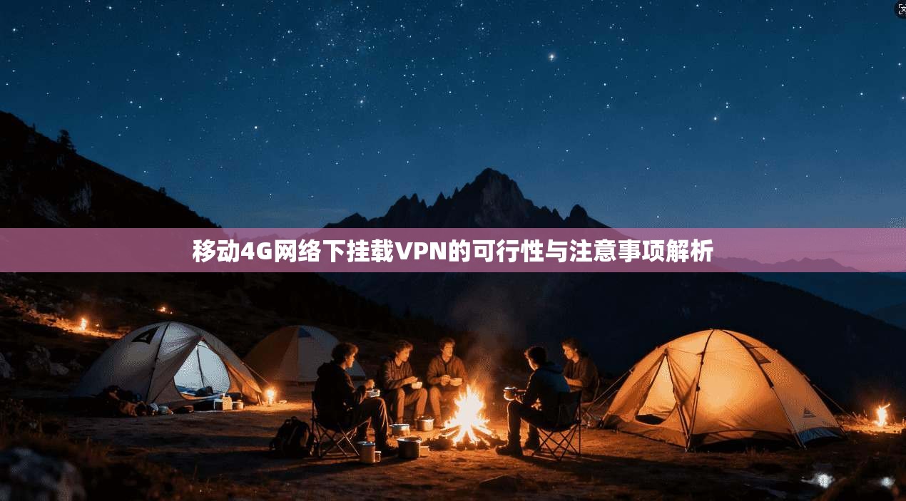 移动4G网络下挂载VPN的可行性与注意事项解析