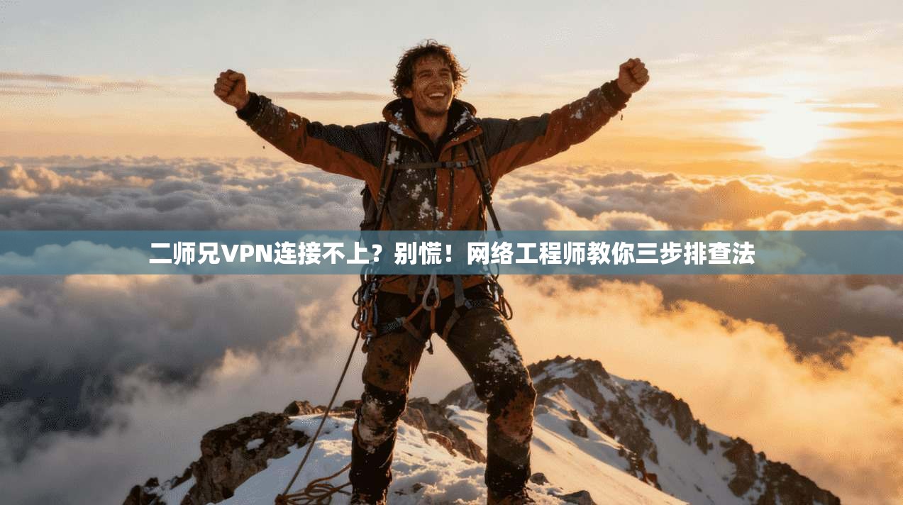 二师兄VPN连接不上?别慌!网络工程师教你三步排查法